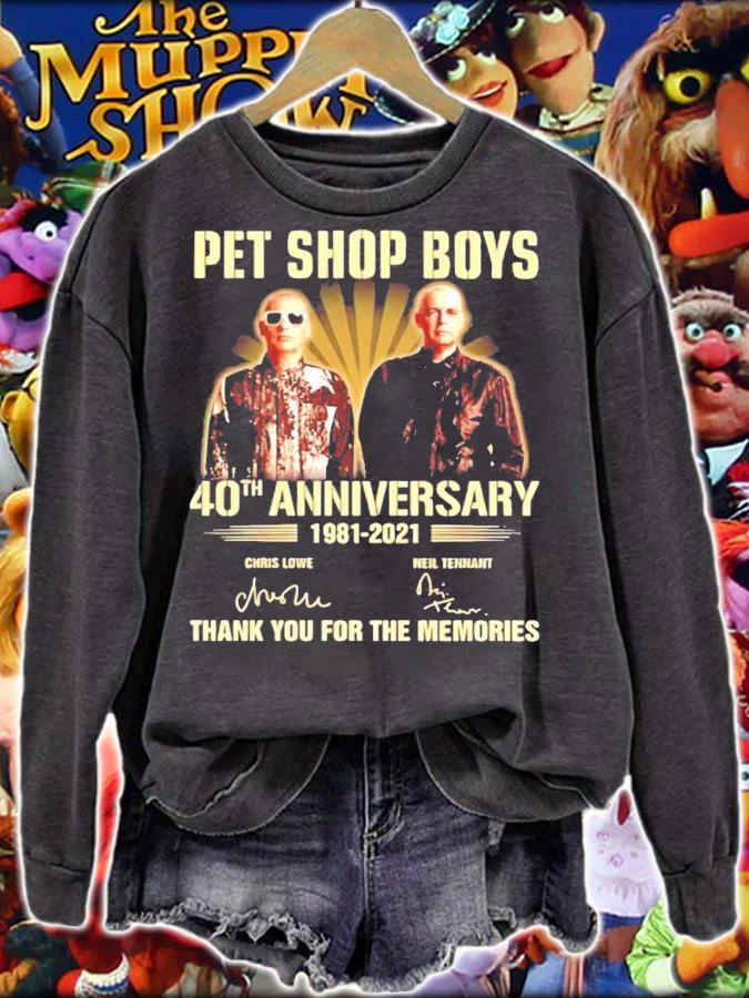 Pet Shop Boys 40th anniversary 1981 2021 signatures shirt