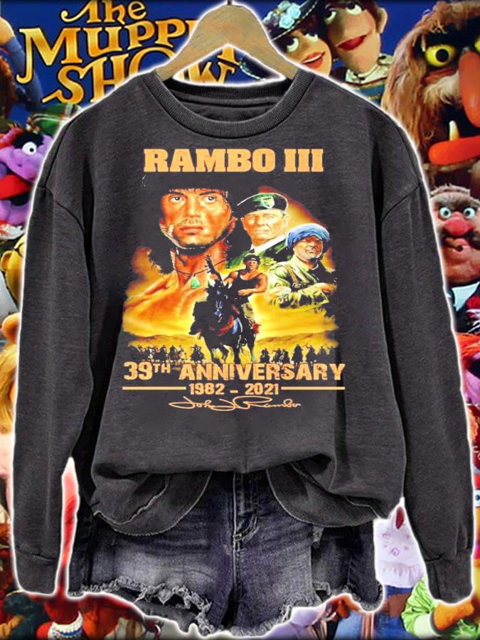 Rambo III 39th anniversary 1982-2021 signature shirt sweatshirt