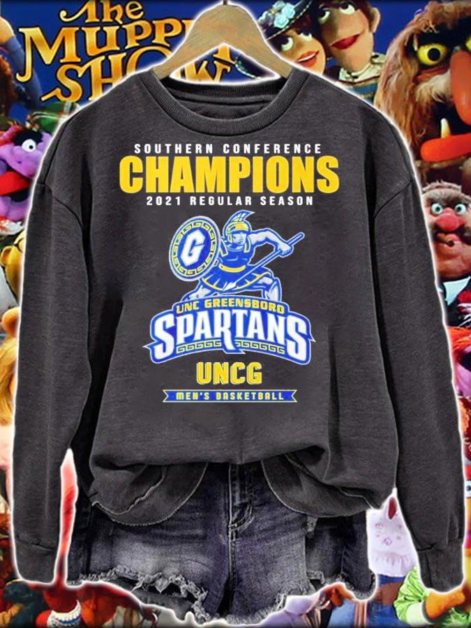 Southern Conference Champions 2021 Regular Season UNC Greensboro Spartans shirt sweatshirt