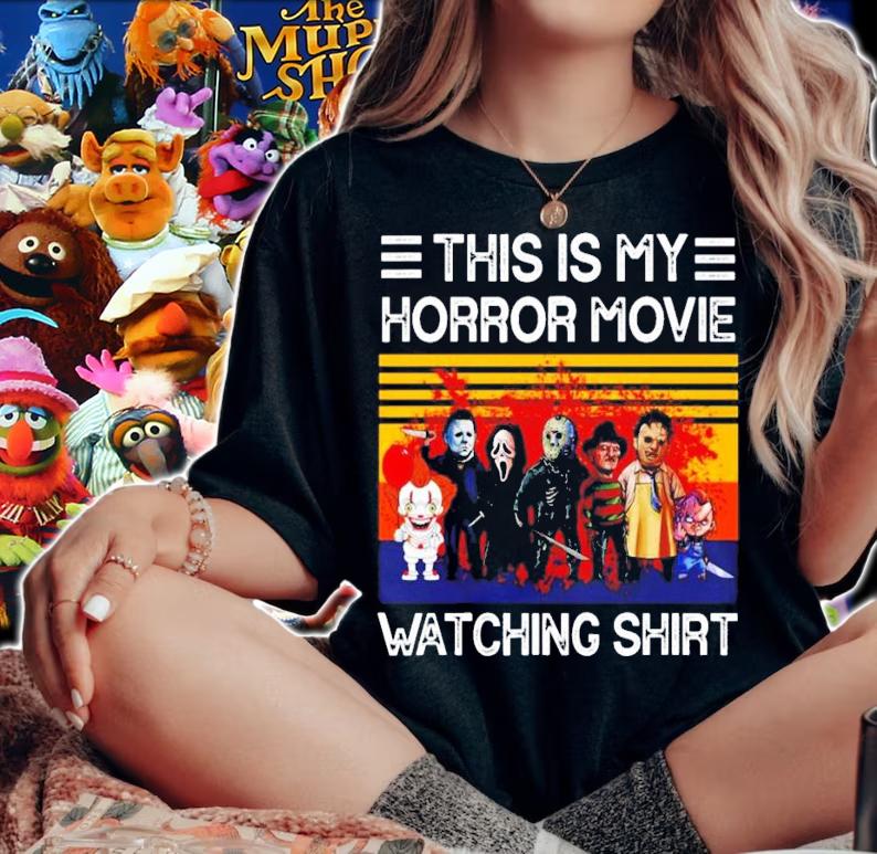 This is my Horror Movies Watching vintage shirt woman shirt