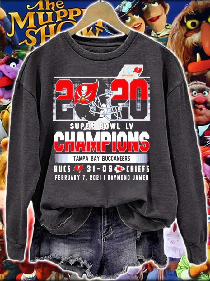 2020 LIV Super Bowl Champions Bucs 31-09 Chiefs football t-shirt