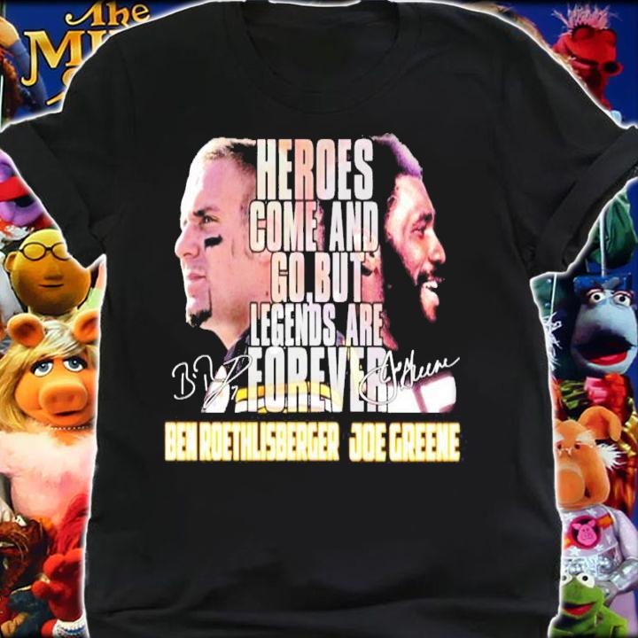 Ben Roethlisberger vs Joe Greene signatures shirt