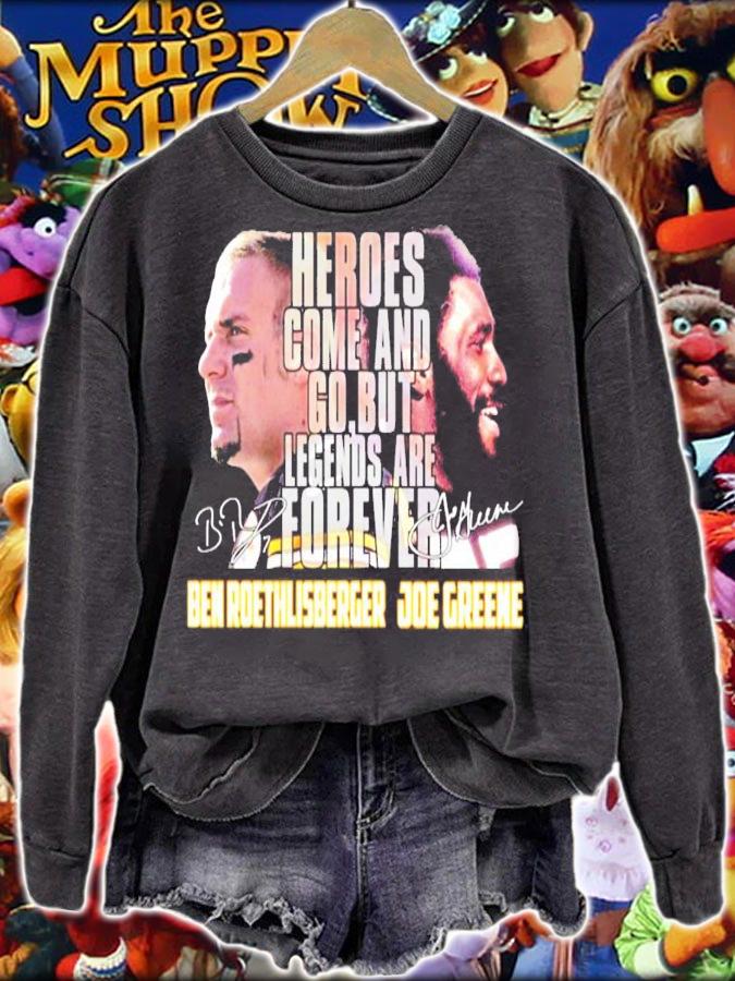 Ben Roethlisberger vs Joe Greene signatures shirt