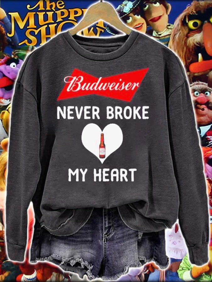 Budweiser Never Broke My Heart t-shirt