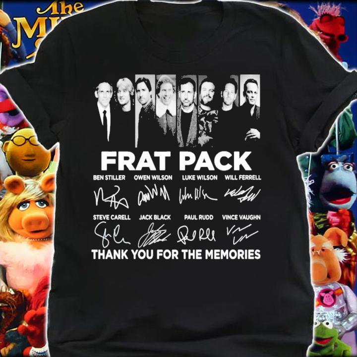 Frat Pack signatures thank you for the memories shirt shirt