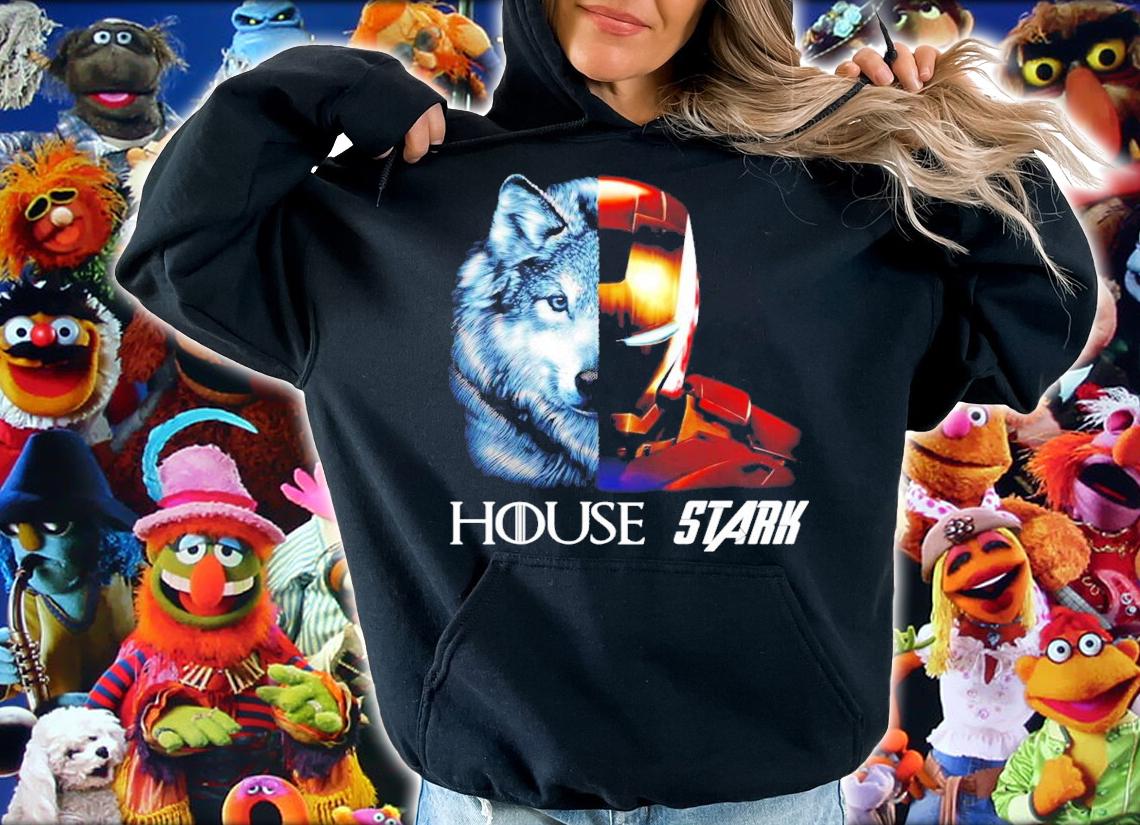Game of Thrones House Stark Wolf and Tony Stark Iron Man shirt hoodie
