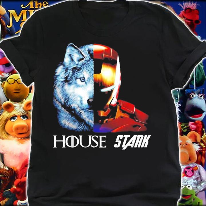 Game of Thrones House Stark Wolf and Tony Stark Iron Man shirt shirt