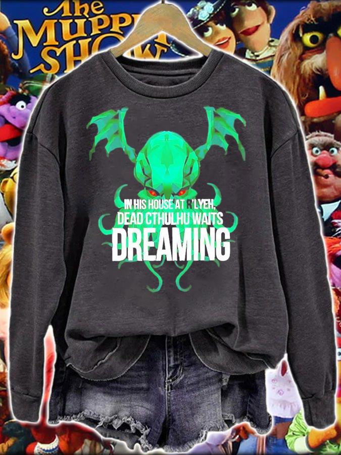 In his house at r'lyeh dead cthulhu waits dreaming shirt