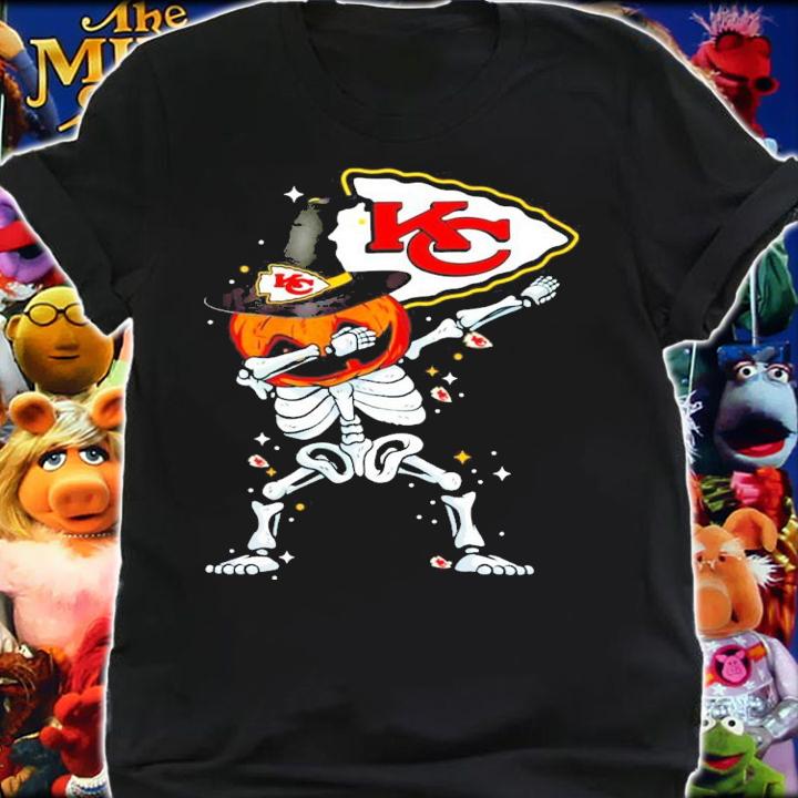 Kansas City Chiefs Skeleton Dabbing Halloween shirt shirt