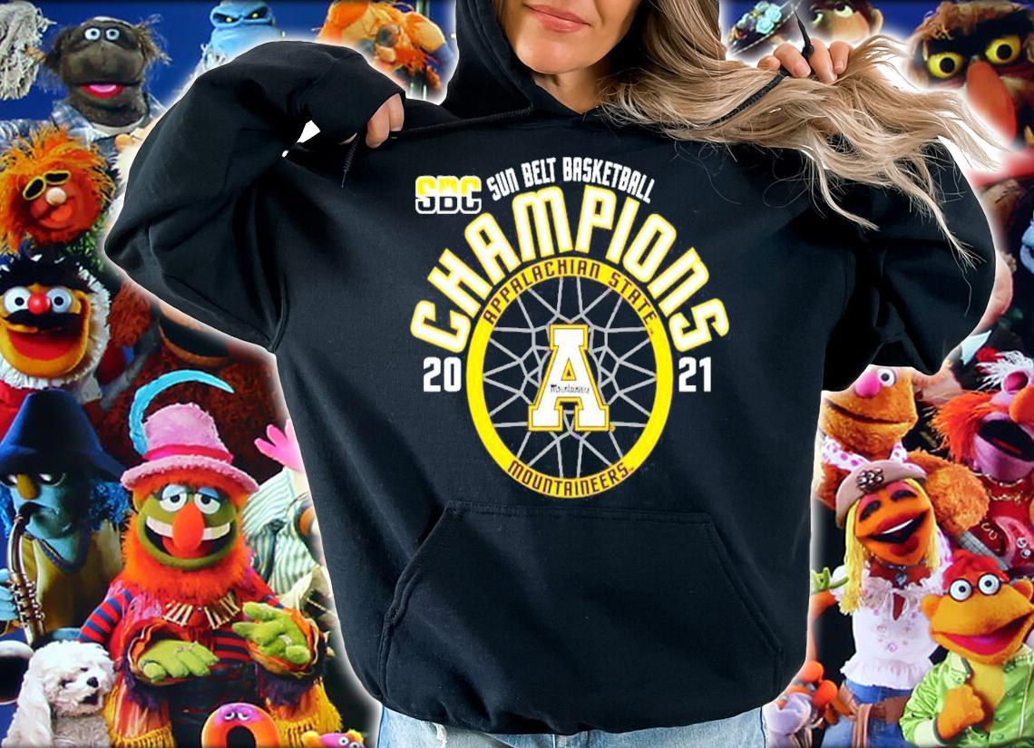 SCB sun belt basketball Champions 2021 Appalachian State Mountaineers shirt hoodie