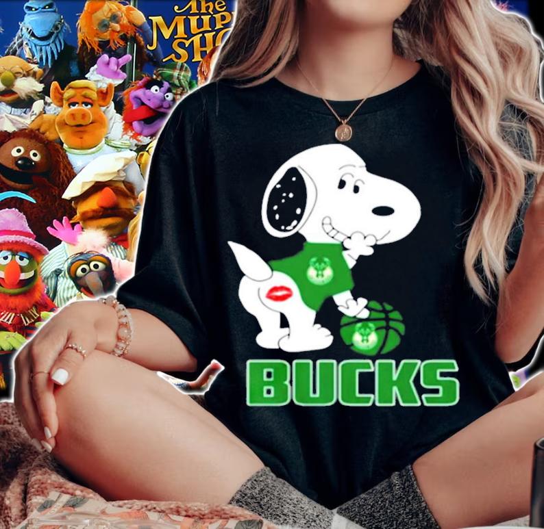 Snoopy Milwaukee Bucks sexy shirt woman shirt