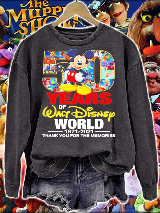 50 years of Walt Disney World 1971 2021 thank you for the memories shirt sweatshirt