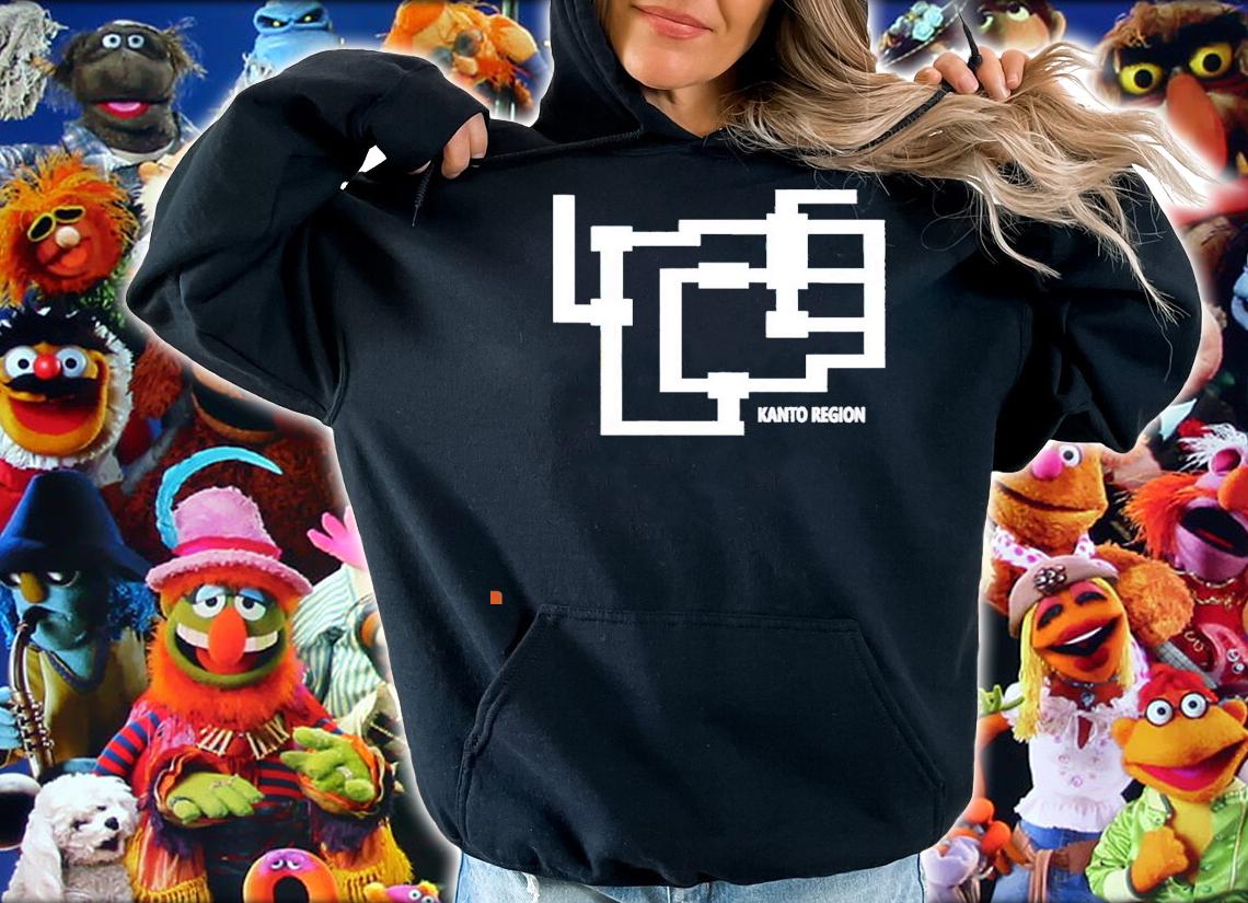 Kanto Region map shirt hoodie