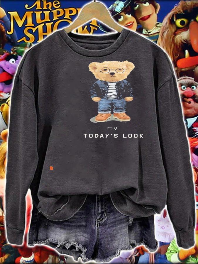 Teddy bear my today's look shirt sweatshirt
