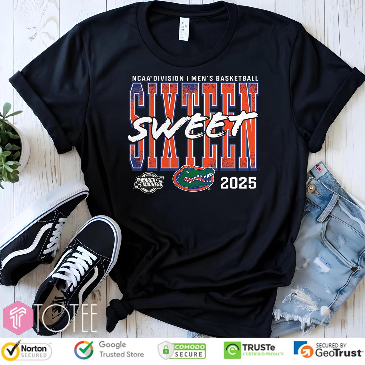 Sweet Sixteen 2025 NCAA Men's Basketball Florida Gators T-Shirt