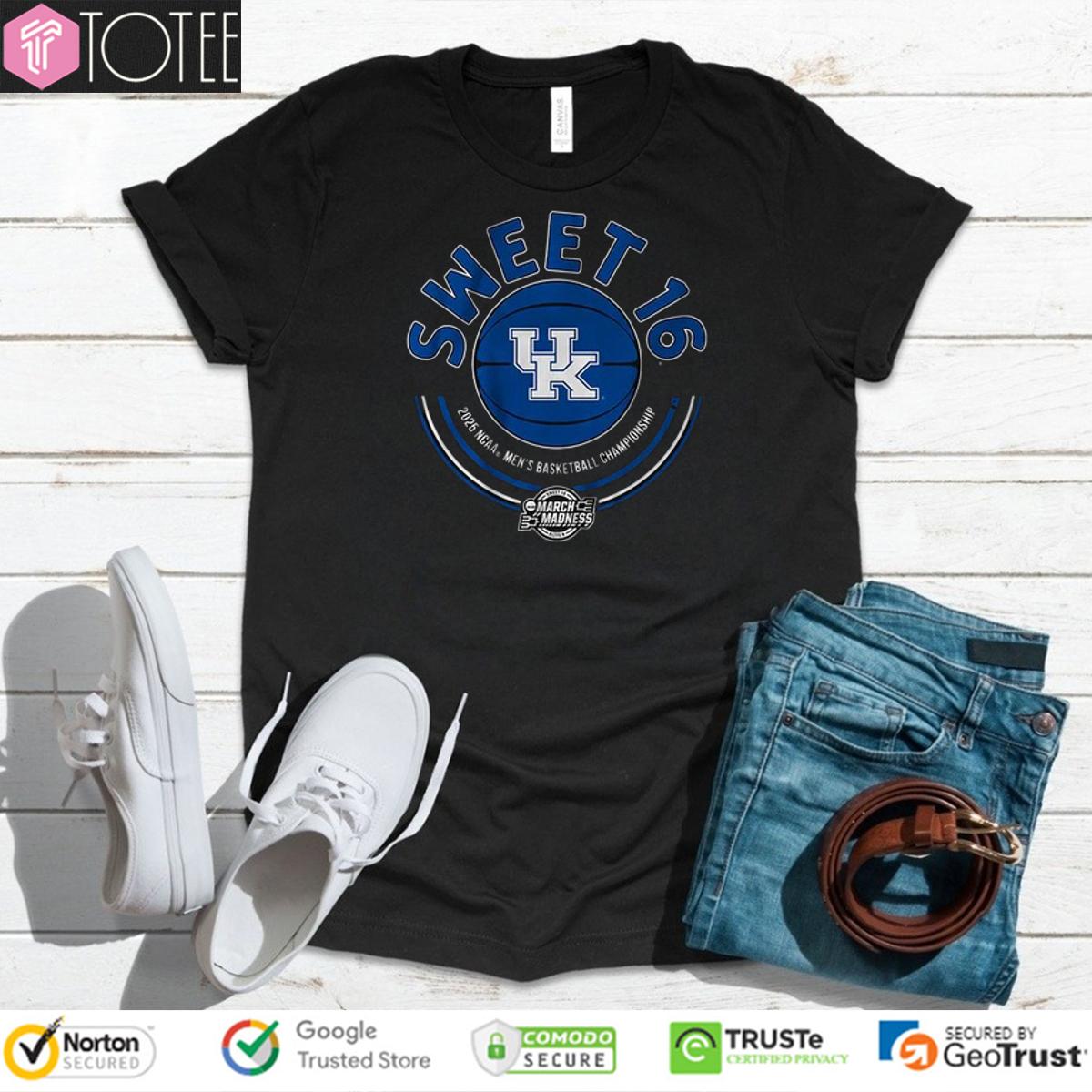 Kentucky Wildcats Sweet Sixteen 2025 NCAA Men's Basketball Championship Shirt