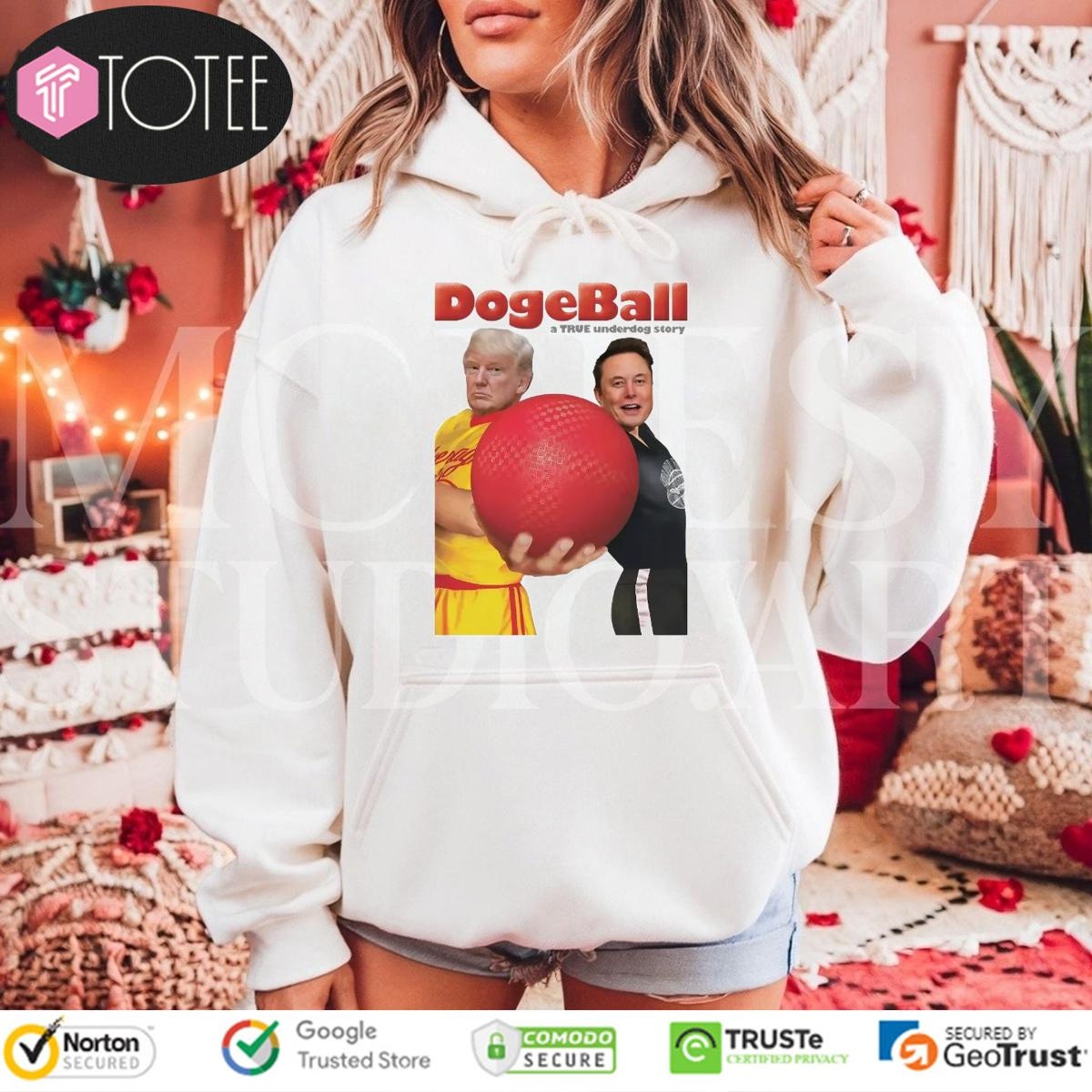 Elon Musk Vs Trump Dodgeball A True Underdog Story Hoodie