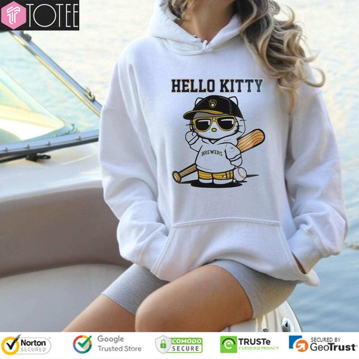 Hello Kitty Milwaukee Brewers Baseball Hoodie