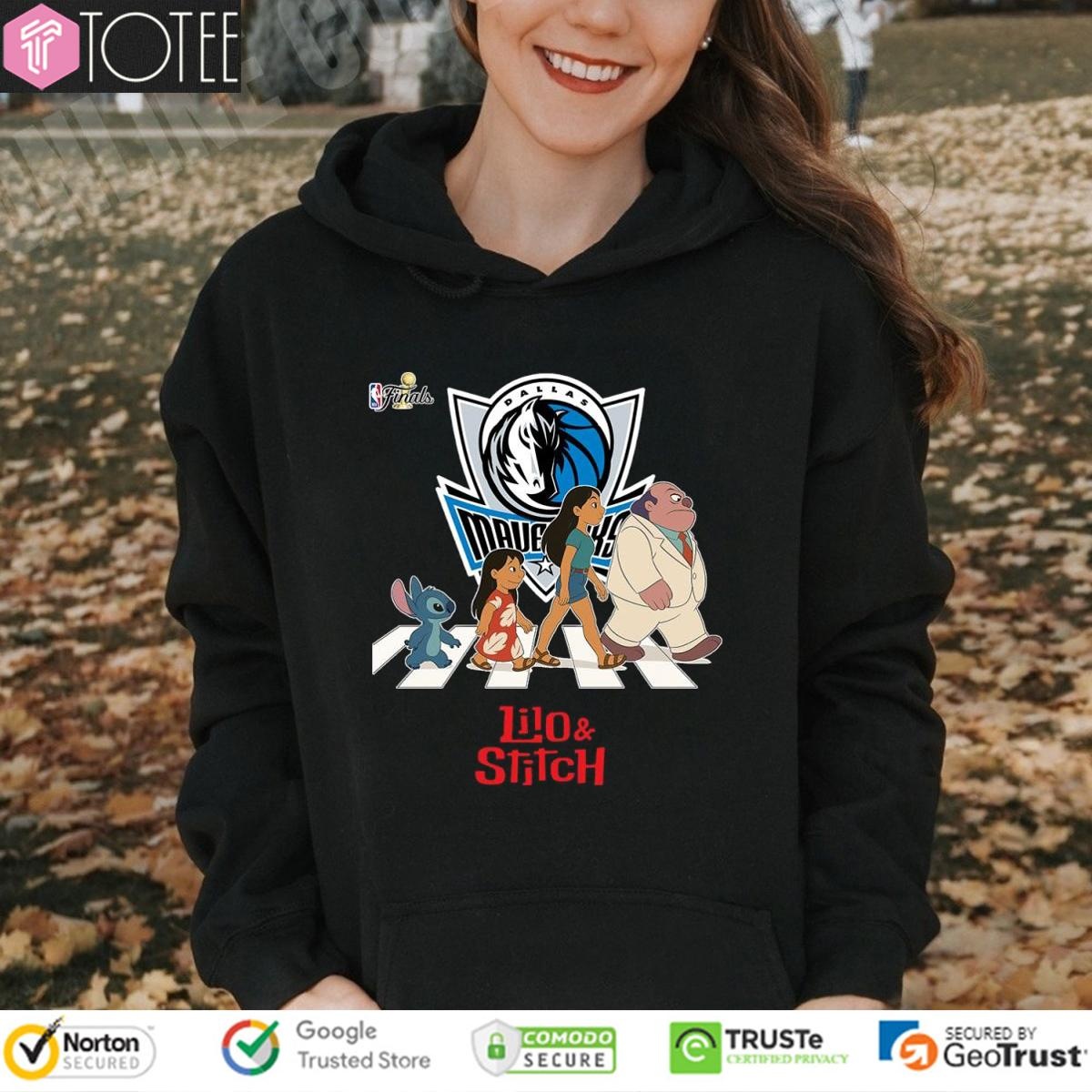 Lilo And Stitch Abbey Road Dallas Mavericks Nba Finals Hoodie