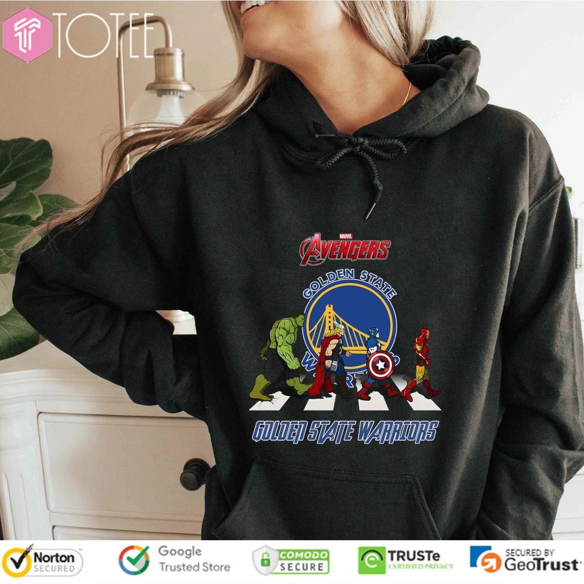 Marvel Avengers Abbey Road Golden State Warriors Nba Hoodie
