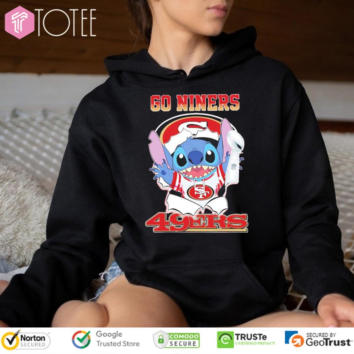 Stitch Hold Super Bowl Trophy Go Niners San Francisco 49Ers Hoodie