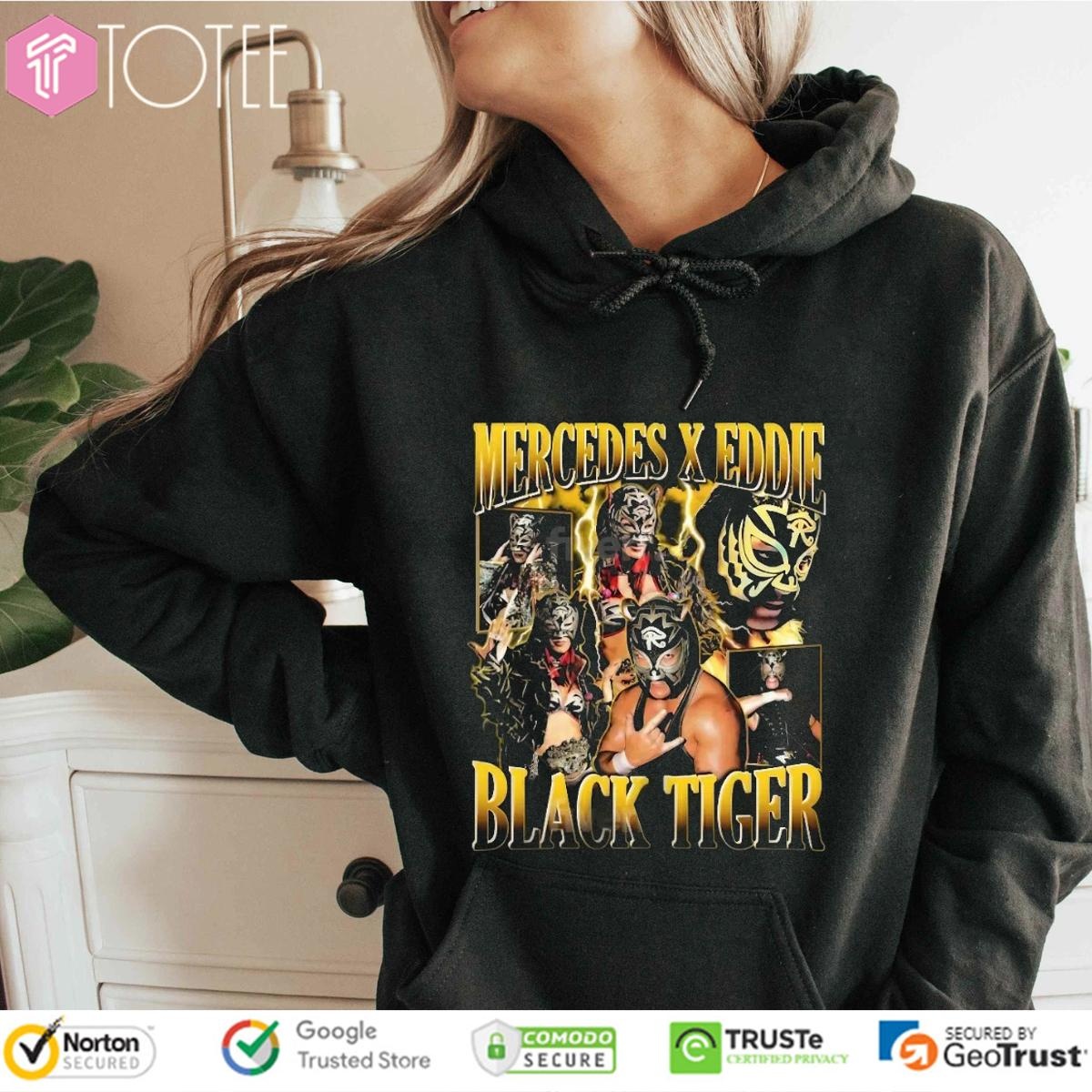 Wwe Mercedes Moné Eddie Guerrero Black Tiger Vintage Bootleg Hoodie