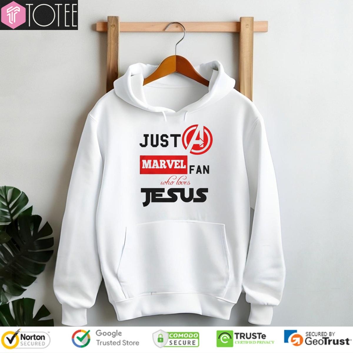 Just A Marvel Fan Who Loves Jesus Avengers Hoodie