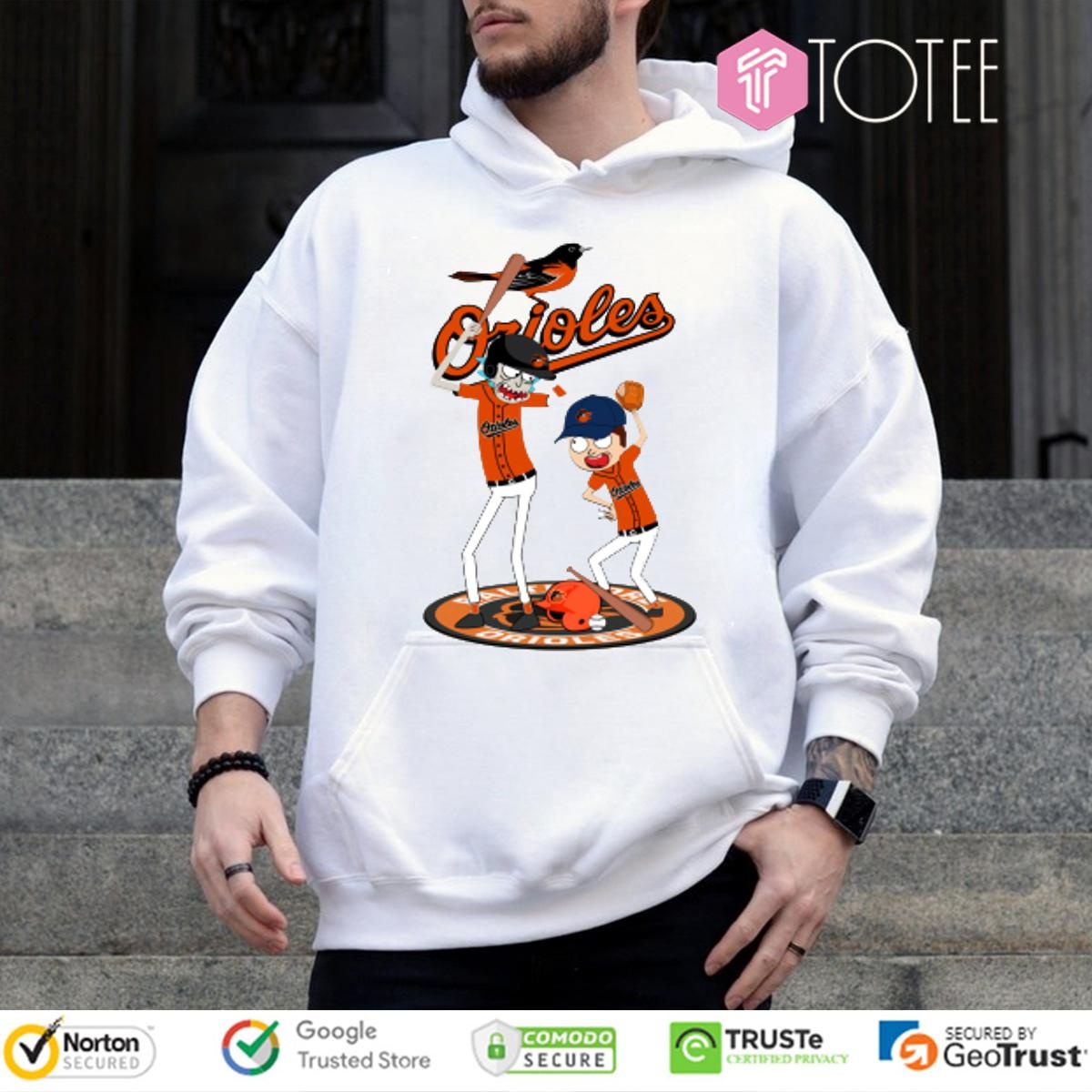 Rick And Morty Baltimore Orioles Baseball Hoodie