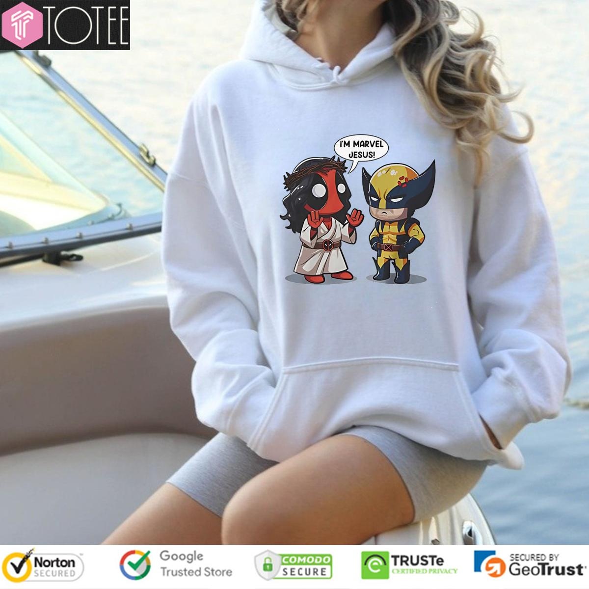 Im Marvel Jesus Deadpool And Wolverine Hoodie