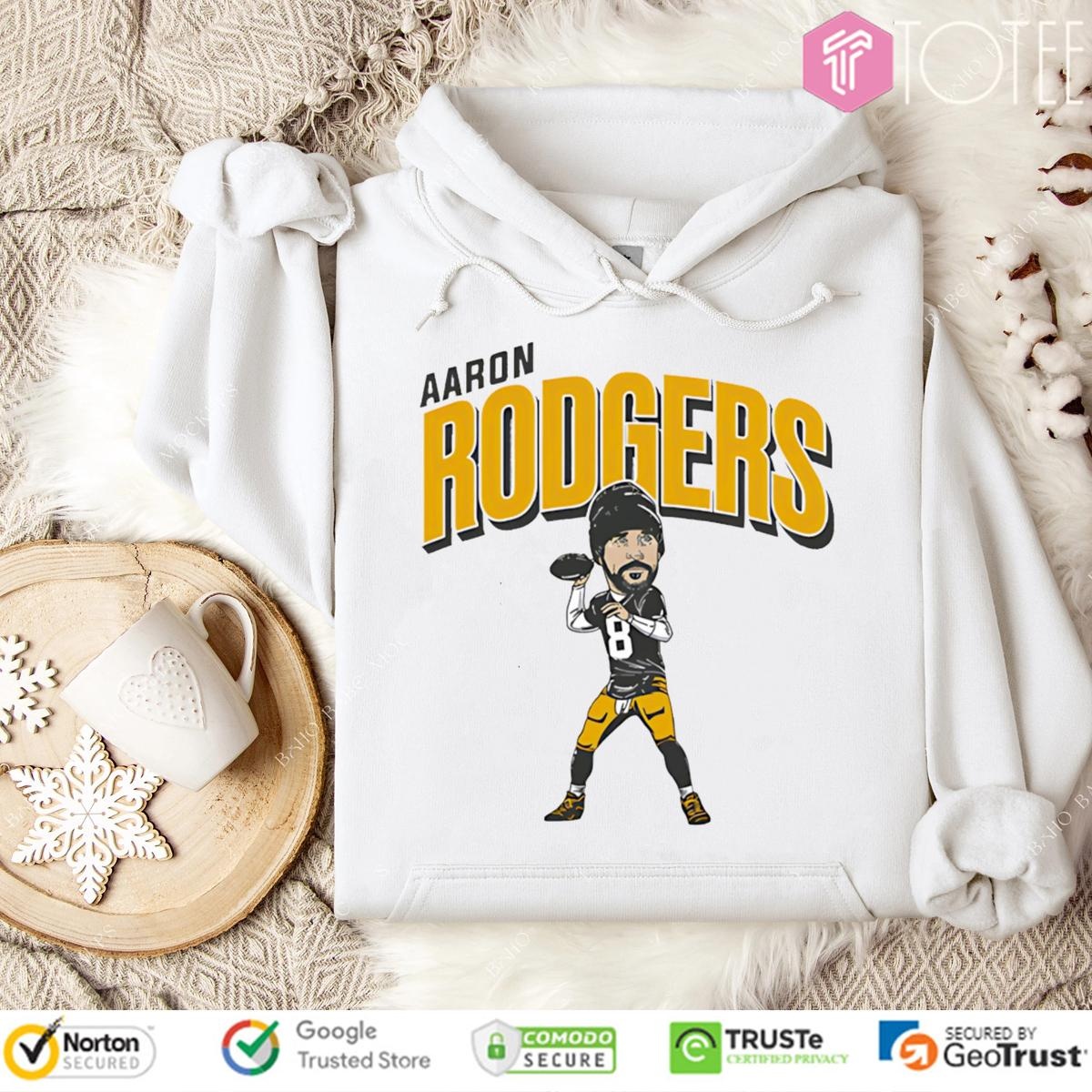 Pittsburgh Steelers Aaron Rodgers Caricature Cartoon Hoodie