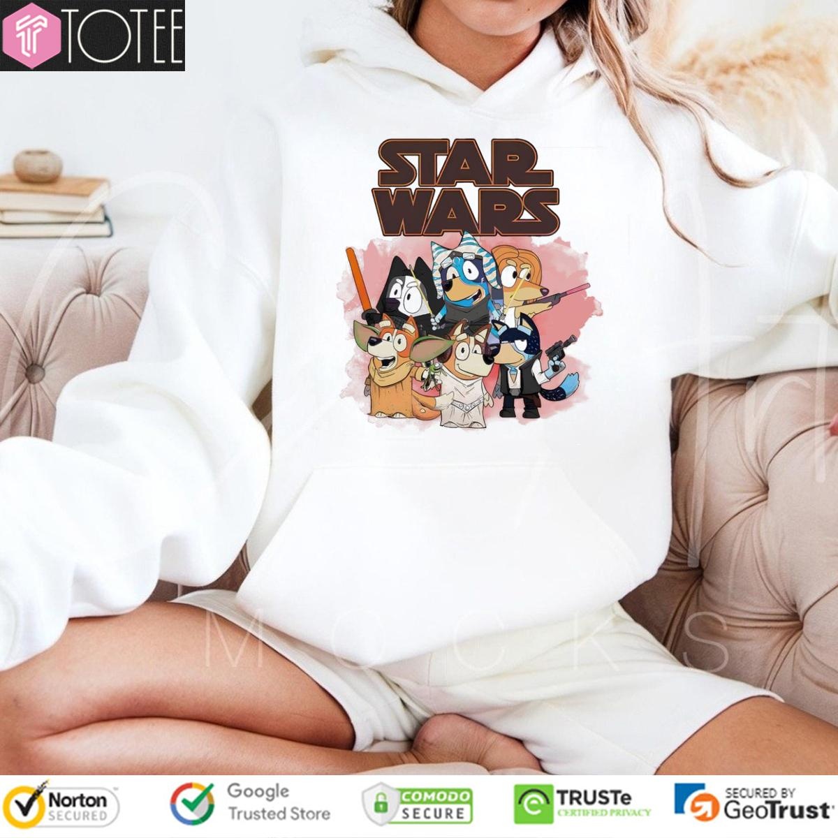 Star Wars Parody Bluey Family Hoodie