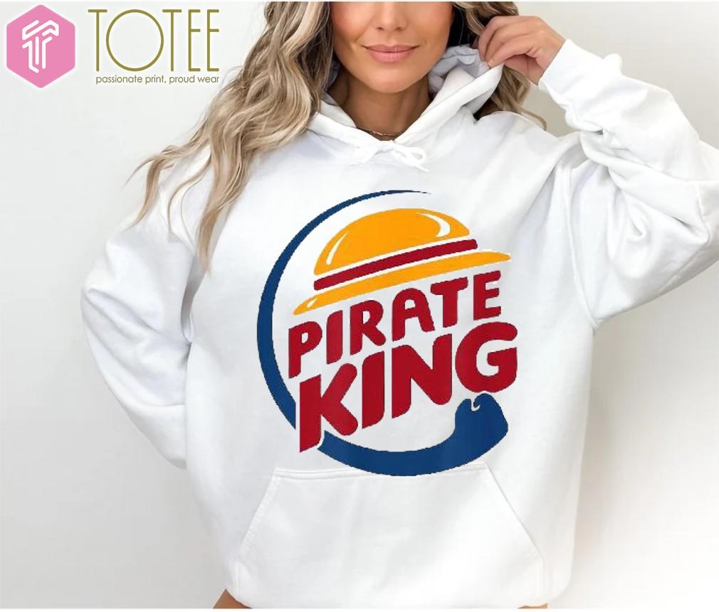 Straw Hat Pirate King Parody One Piece Burger King Logo Hoodie