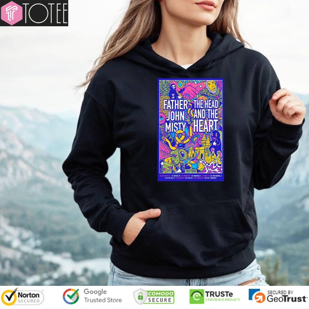 Father John Misty The Head And The Heart 2023 Tour Hoodie
