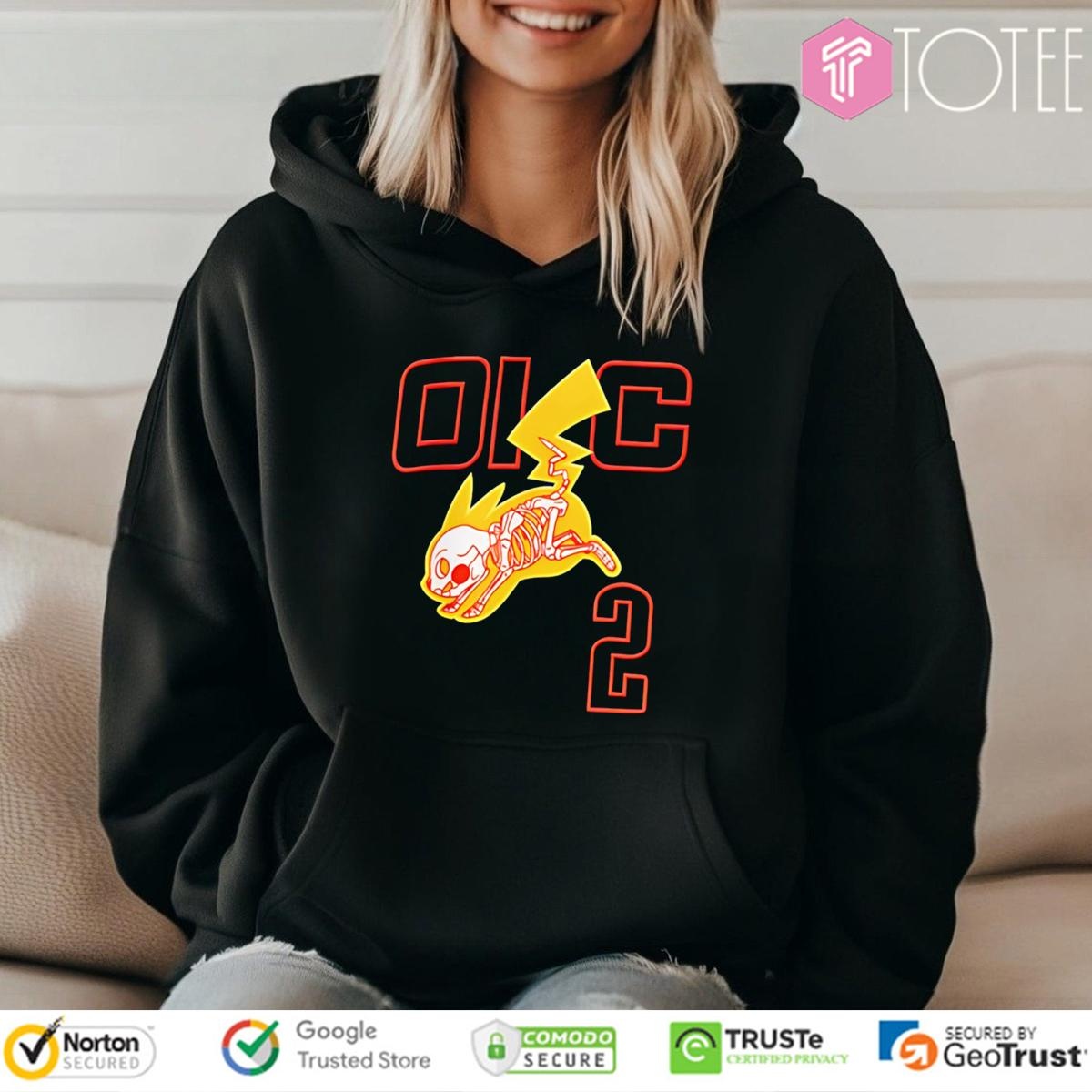 Pikachu X-Ray Pokemon Oklahoma City Thunder Hoodie