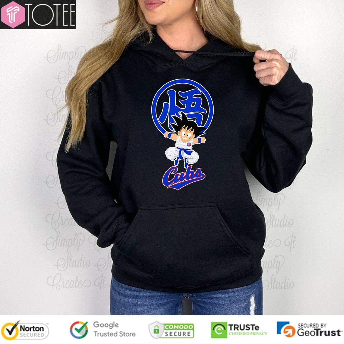 Son Goku Dragon Ball Z Chicago Cubs Baseball Hoodie