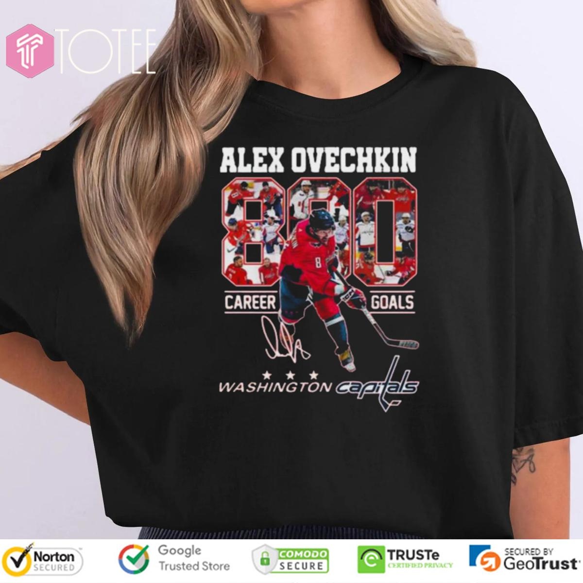 Alex Ovechkin 890 Career Goals Washington Capitals Signature T-shirt