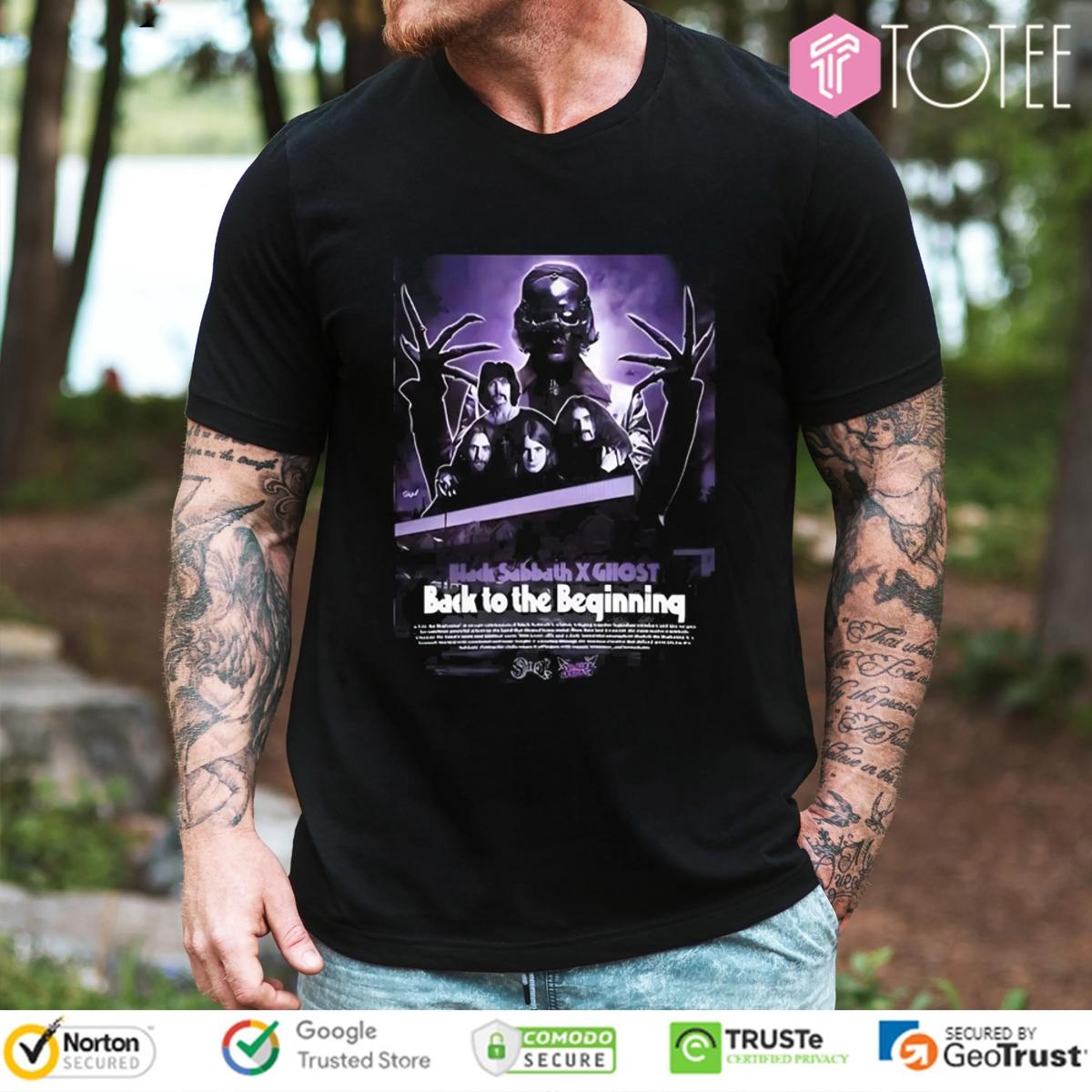 Black Sabbath Ghost Back To The Beginning Show 2025 T-shirt