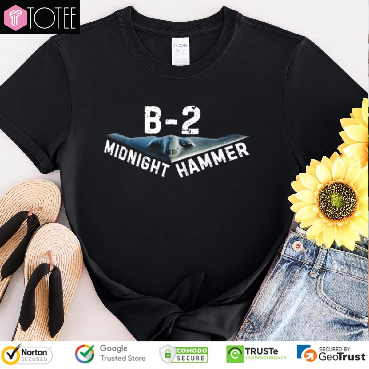 Midnight Hammer Military B2 Stealth Jet T-shirt