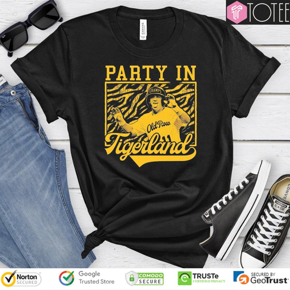Josh Pearson Tigers Baseball Party In Tigerland Graphic T-shirt