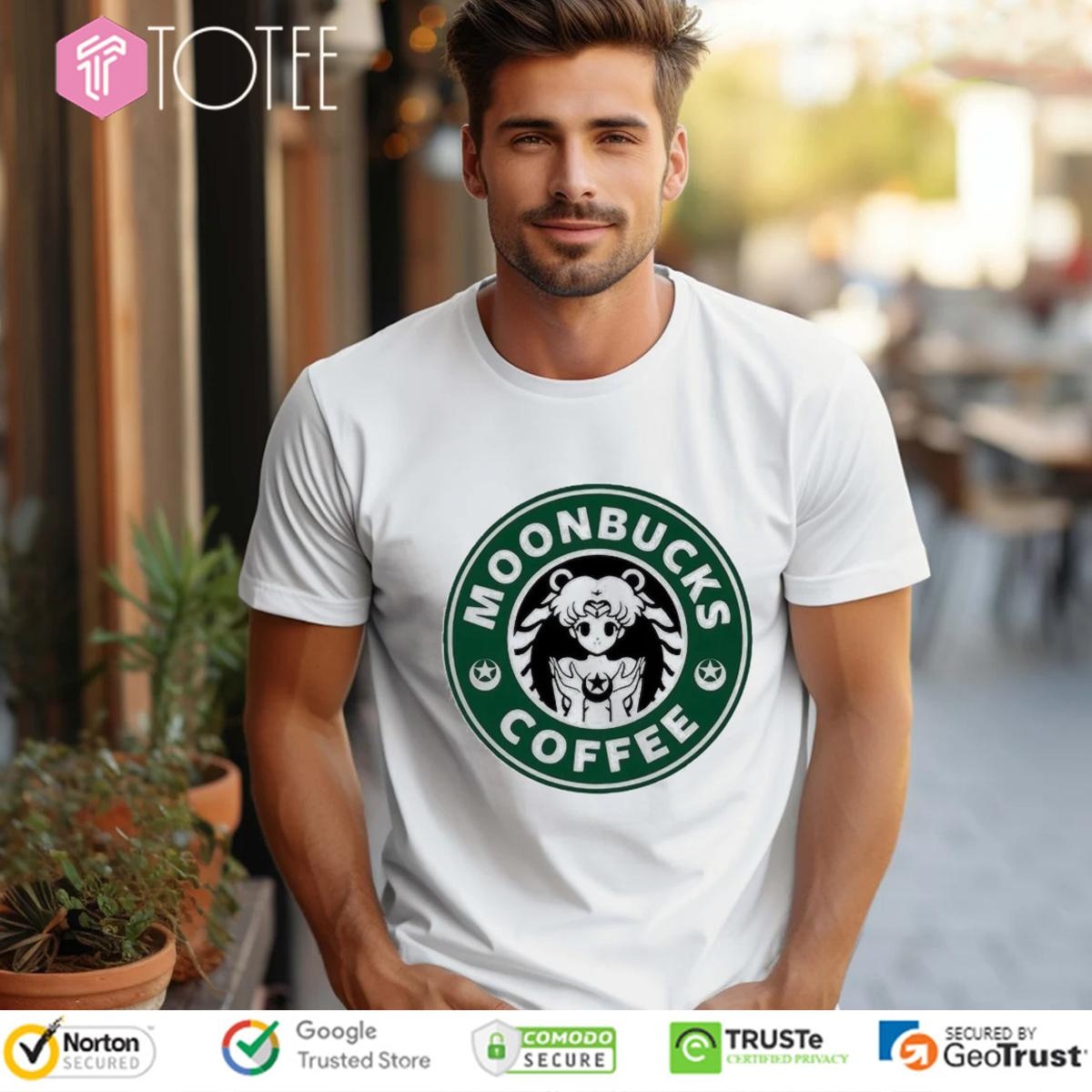 Moonbucks Coffee Parody Sailor Moon Starbucks T-shirt