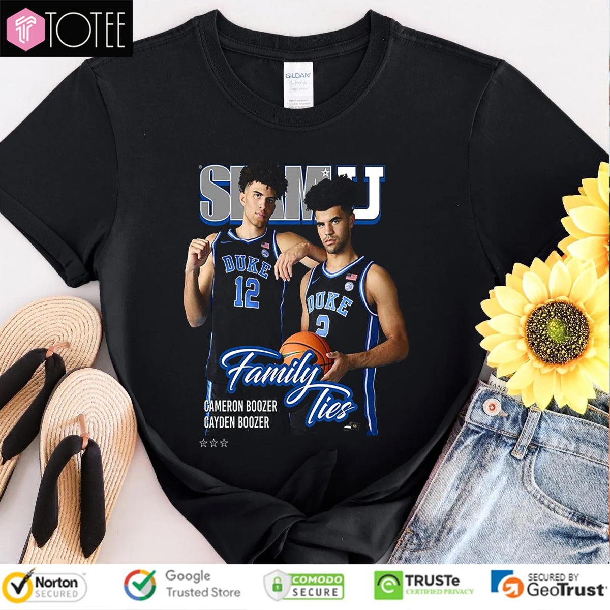 Brothers Cameron Boozer Cayden Boozer Slam Cover T-shirt