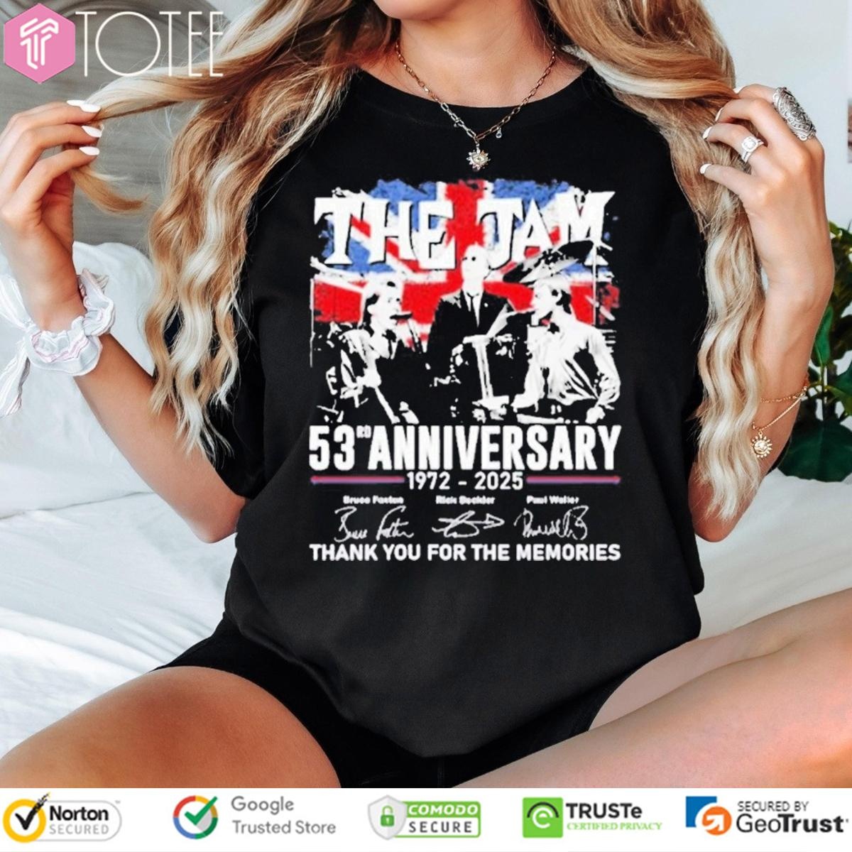 53Rd Anniversary 1972-2025 The Jam Signatures T-shirt