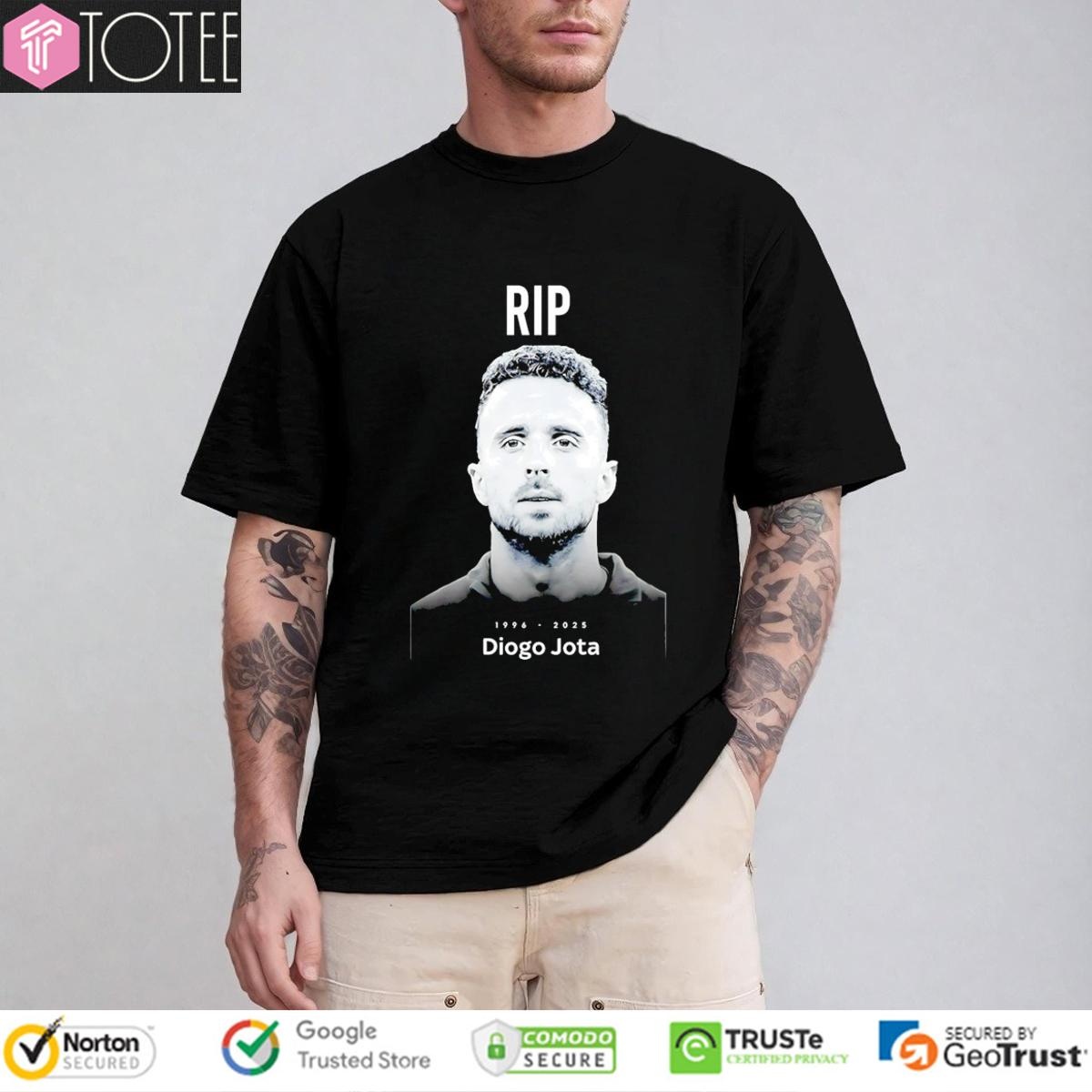 Rip Diogo Jota 1996-2025 Liverpool Fc T-shirt