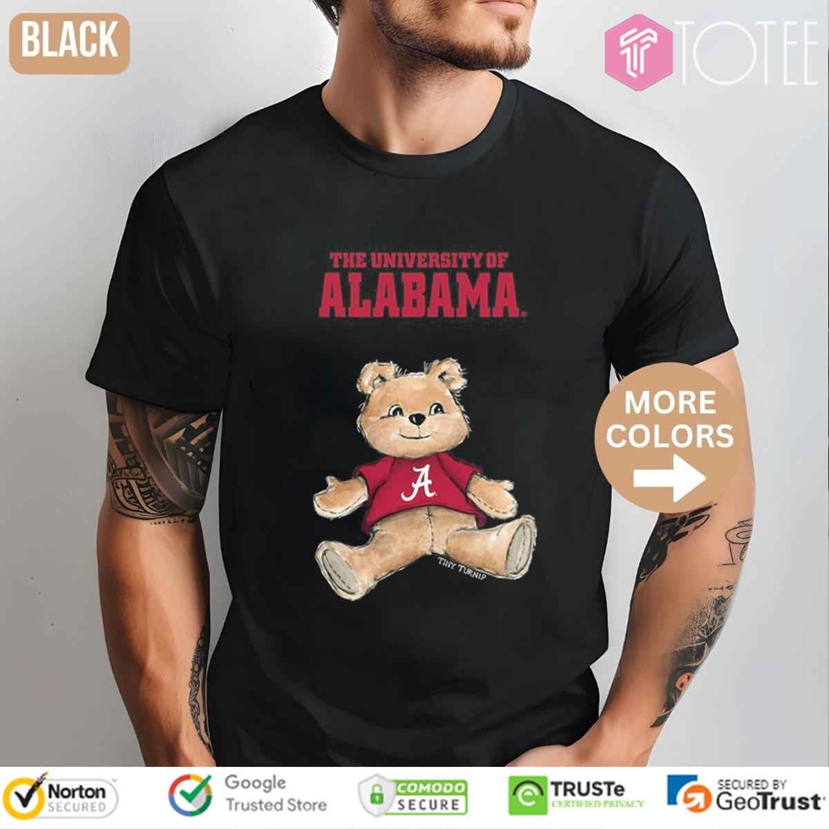 Tiny Turnip Teddy Bear X Alabama Crimson Tide T-shirt