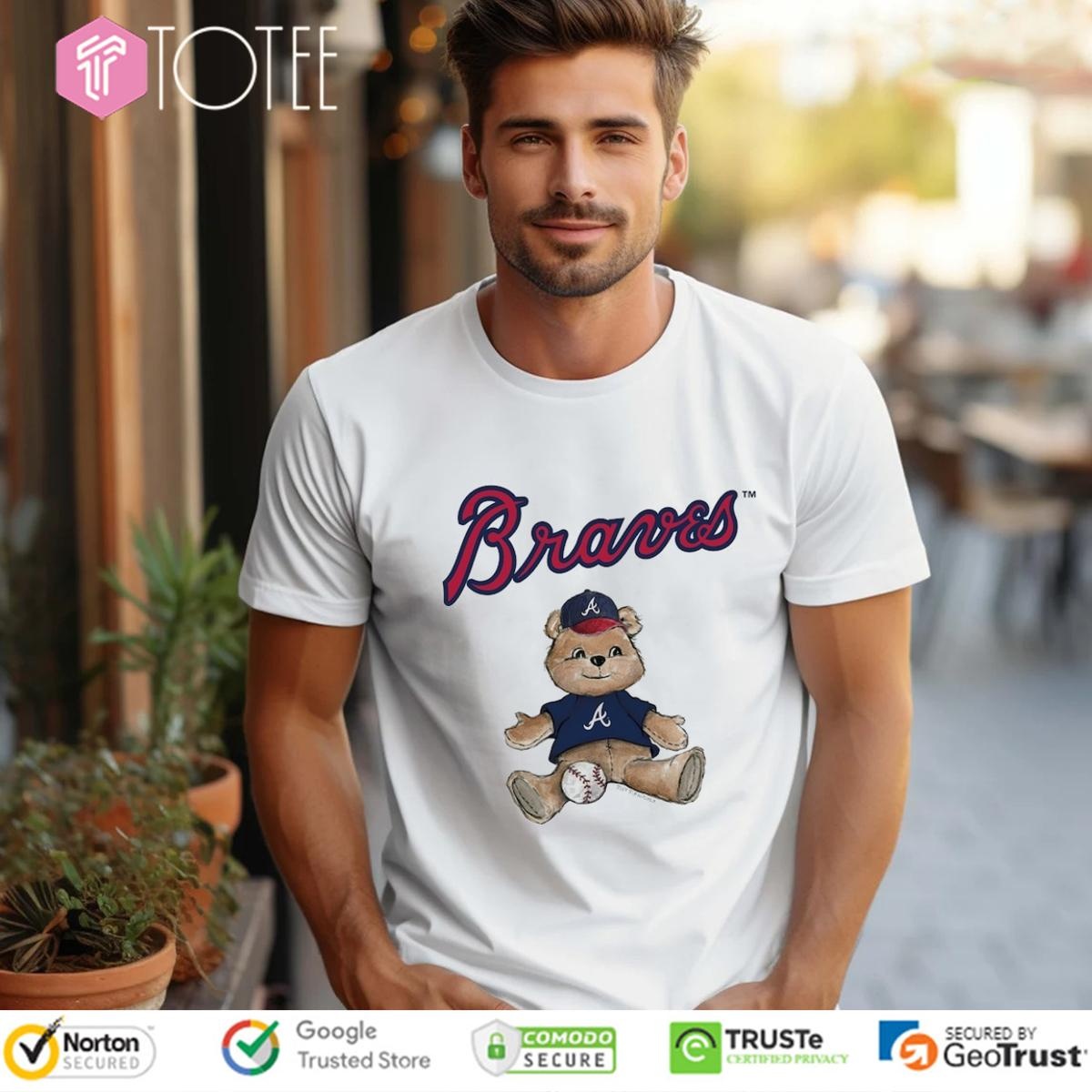 Tiny Turnip Teddy Bear X Atlanta Braves Baseball T-shirt
