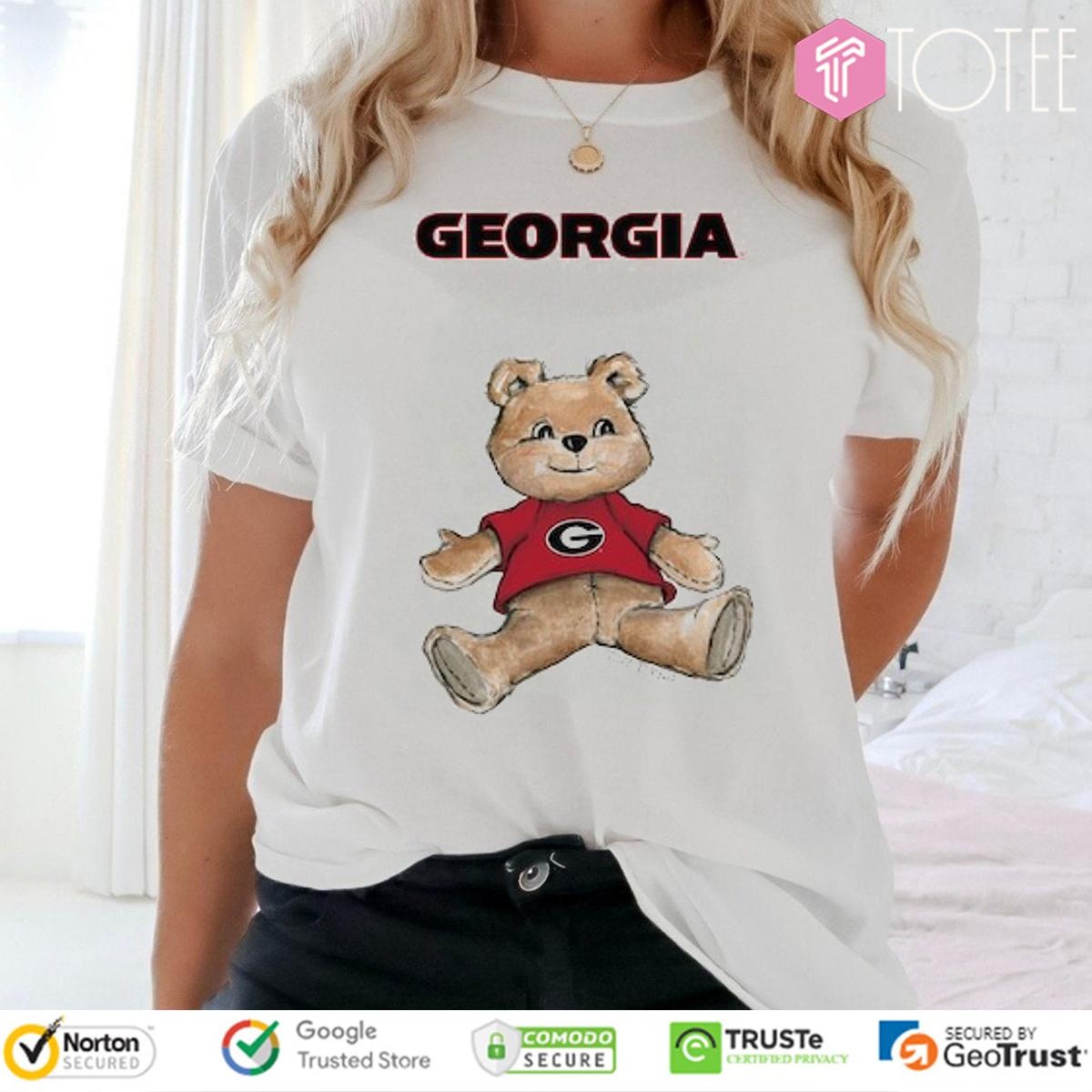 Tiny Turnip Teddy Bear X Georgia Bulldogs T-shirt